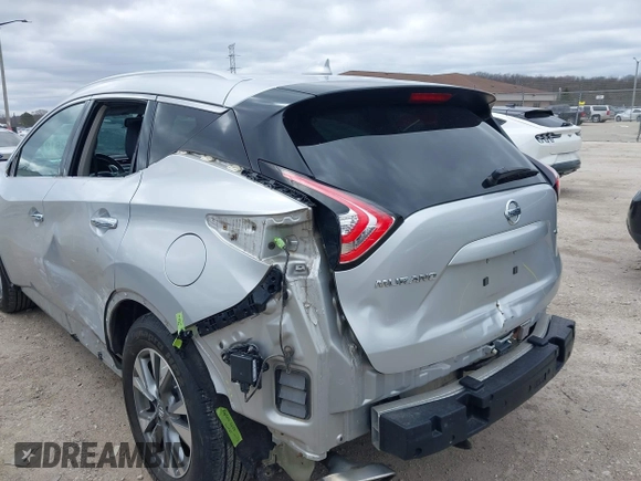 2016 Nissan Murano S with VIN 5N1AZ2MH8GN169195, listed as a IAAI auction lot 41971810 with 124,929 mi miles. Bid and sale history available at carsss.com. Image 18.