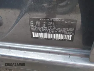 2023 Subaru Impreza Premium with VIN 4S3GTAD67P3722018, listed as a IAAI auction lot 41099791 with 16,126 mi miles and . Bid and sale history available at DreamBid. Image 9.