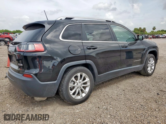 2019 Jeep Cherokee Latitude with VIN 1C4PJLCB6KD264183, listed as a Copart auction lot 64871745 with 121,556 mi miles and Salvage title. Bid and sale history available at DreamBid. Image 3.