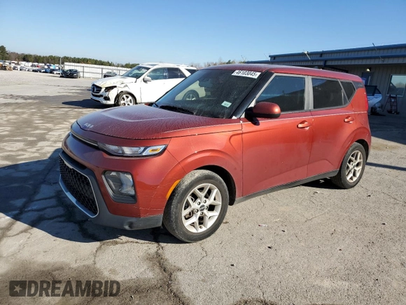 2022 Kia Soul LX with VIN KNDJ23AU0N7837461, listed as a Copart auction lot 46103045 with 47,759 mi miles and Salvage Title. Bid and sale history available at carsss.com. Image 1.