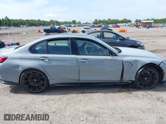 2024 BMW M3 Competition xDrive with VIN WBS43AY03RFS40486, listed as a IAAI auction lot 42537934 with 23,973 mi miles and . Bid and sale history available at DreamBid. Image 12.