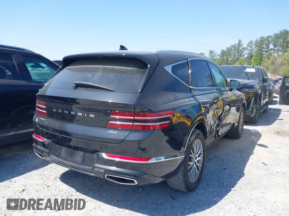 2024 Genesis GV80 with VIN KMUHBDSB3RU174036, listed as a IAAI auction lot 41992632 with 40,352 mi miles and . Bid and sale history available at DreamBid. Image 4.