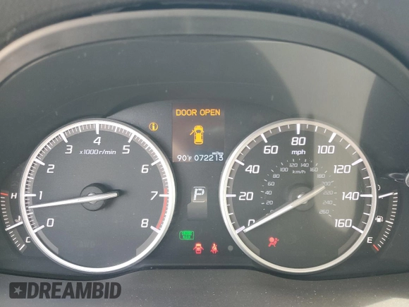 2017 Acura RDX Technology with VIN 5J8TB4H57HL034611, listed as a Copart auction lot 58584625 with 72,213 mi miles and Salvage title. Bid and sale history available at DreamBid. Image 9.