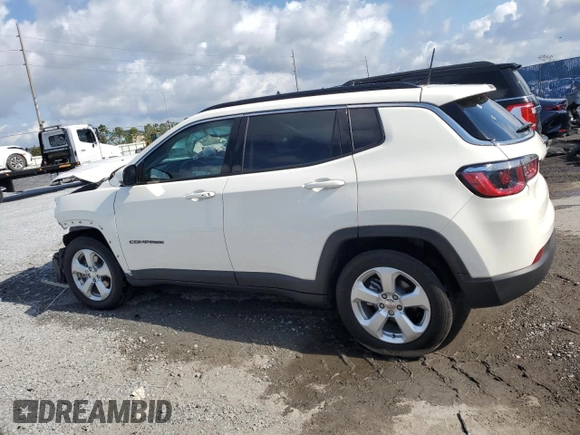 2019 Jeep Compass Altitude with VIN 3C4NJCBB7KT676938, listed as a Copart auction lot 55511795 with 17,676 mi miles and Non repairable. Bid and sale history available at DreamBid. Image 2.