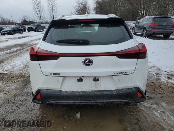 2021 Lexus UX with VIN JTHR9JBHXM2039208, listed as a Copart auction lot 86689314 with 0 mi miles and Clean Title. Bid and sale history available at carsss.com. Image 6.