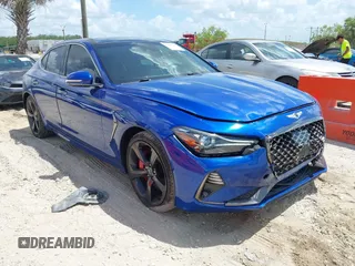 2021 Genesis G70 3.3T z VIN KMTG34LE0MU073034, wystawiony jako IAAI lot #41957281 z przebiegiem 36 868 mil mil oraz . Historia ofert i sprzedaży dostępna na DreamBid. Obrazek 1.