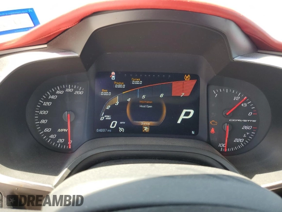 2015 Chevrolet Corvette 3LT with VIN 1G1YF2D75F5122894, listed as a Copart auction lot 53583104 with 64,897 mi miles and Clean Title. Bid and sale history available at carsss.com. Image 9.