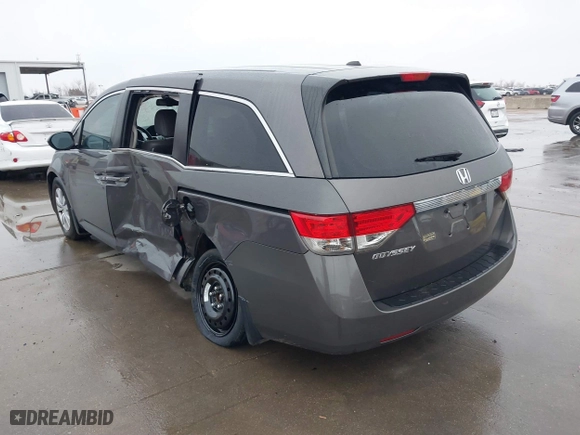 2016 Honda Odyssey EX-L with VIN 5FNRL5H68GB053576, listed as a IAAI auction lot 41543178 with 160,802 mi miles. Bid and sale history available at carsss.com. Image 3.