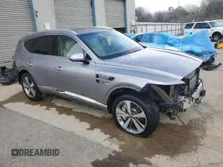 2023 Genesis GV80 with VIN KMUHBDSB4PU127787, listed as a Copart auction lot 48655305 with 42,832 mi miles and Salvage title. Bid and sale history available at DreamBid. Image 4.