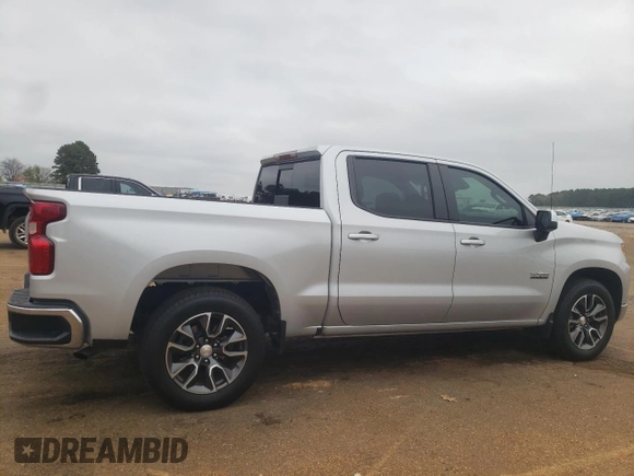2022 Chevrolet Silverado 1500 LT with VIN 1GCPACED8NZ521219, listed as a Copart auction lot 79120924 with 38,132 mi miles and Salvage Title. Bid and sale history available at carsss.com. Image 3.