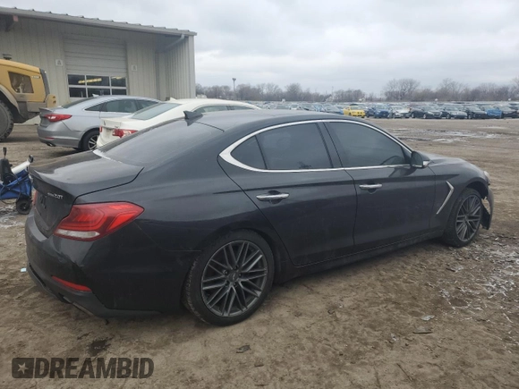 2019 Genesis G70 Advanced z VIN KMTG34LA4KU016698, wystawiony jako Copart lot #44620145 z przebiegiem 101 350 mil mil oraz Szkoda całkowita • Salvage title. Historia ofert i sprzedaży dostępna na DreamBid. Obrazek 3.