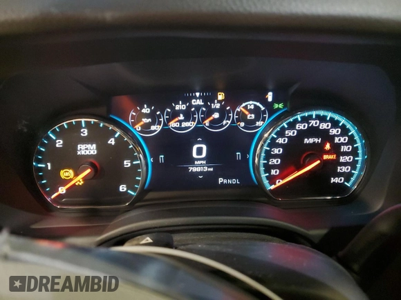 2019 Chevrolet Suburban Premier with VIN 1GNSKJKC7KR323435, listed as a Copart auction lot 43595885 with 79,813 mi miles and Salvage Title. Bid and sale history available at DreamBid. Image 9.