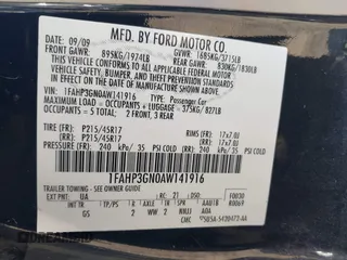 2010 Ford Focus SES with VIN 1FAHP3GN0AW141916, listed as a IAAI auction lot 41780613 with 273,514 mi miles. Bid and sale history available at carsss.com. Image 9.