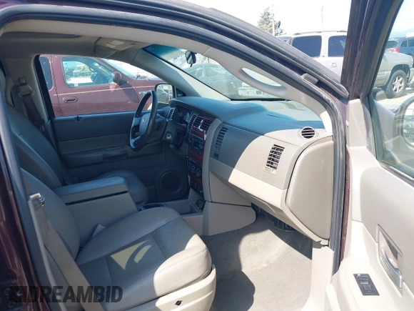 2005 Dodge Durango SLT with VIN 1D8HB48D35F565652, listed as a IAAI auction lot 42131932 with 215,380 mi miles and . Bid and sale history available at DreamBid. Image 5.