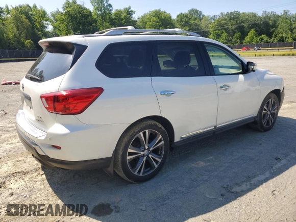 2017 Nissan Pathfinder SV z VIN 5N1DR2MM6HC684445, wystawiony jako Copart lot #59419275 z przebiegiem 104 627 mil mil oraz Czysty tytuł • Clean title. Historia ofert i sprzedaży dostępna na DreamBid. Obrazek 3.