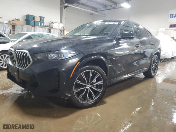 2025 BMW X6 xDrive40i with VIN 5UX33EX07S9X59149, listed as a Copart auction lot 47191815 with NaN miles and Clean Title. Bid and sale history available at carsss.com. Image 1.