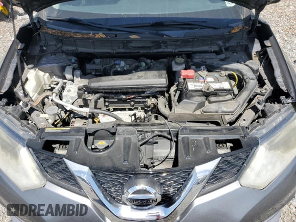 2015 Nissan Rogue SV with VIN KNMAT2MV0FP563384, listed as a Copart auction lot 53800135 with 107,395 mi miles and Clean Title. Bid and sale history available at carsss.com. Image 12.