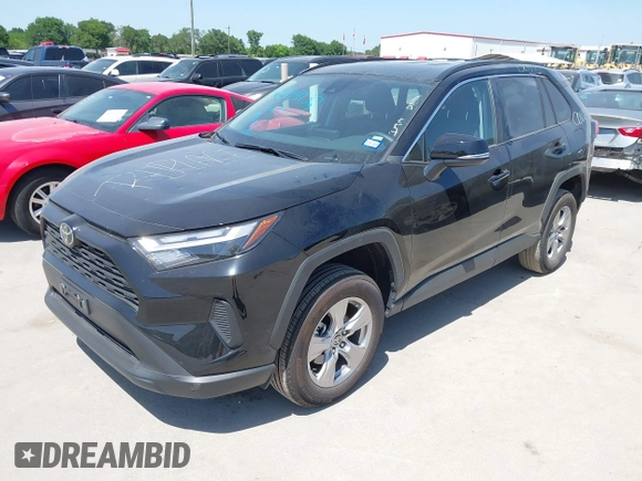2025 Toyota RAV4 XLE with VIN 2T3W1RFV9SW373129, listed as a IAAI auction lot 42004132 with 5,935 mi miles. Bid and sale history available at carsss.com. Image 17.