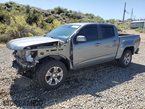 2018 Chevrolet Colorado 4WD Z71 with VIN 1GCGTDEN7J1283266, listed as a Copart auction lot 57833615 with 58,563 mi miles and Salvage title. Bid and sale history available at DreamBid. Image 1.