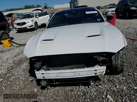 2022 Ford Mustang EcoBoost with VIN 1FA6P8TH2N5122087, listed as a Copart auction lot 47593395 with 43,545 mi miles and Salvage Title. Bid and sale history available at carsss.com. Image 14.