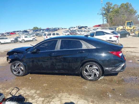 2024 Hyundai Elantra Limited with VIN KMHLP4DG0RU687280, listed as a IAAI auction lot 41374849 with 1 mi miles. Bid and sale history available at carsss.com. Image 14.