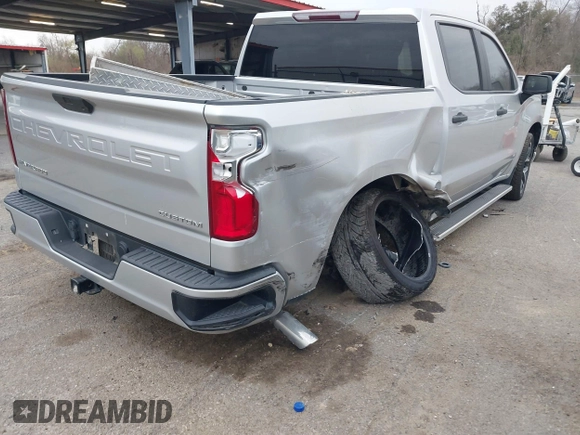 2020 Chevrolet Silverado 1500 Custom with VIN 3GCPWBEH8LG260041, listed as a IAAI auction lot 41571553 with 59,049 mi miles. Bid and sale history available at carsss.com. Image 6.