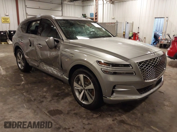 2023 Genesis GV80 z VIN KMUHBDSB4PU130267, wystawiony jako IAAI lot #42495630 z przebiegiem 23 892 mil mil oraz . Historia ofert i sprzedaży dostępna na DreamBid. Obrazek 1.