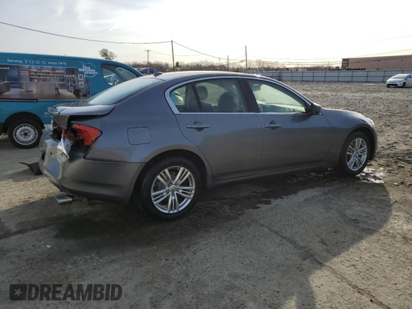 2013 Infiniti G37 x z VIN JN1CV6AR0DM356965, wystawiony jako Copart lot #49168145 z przebiegiem 136 584 mil mil oraz Szkoda całkowita • Salvage title. Historia ofert i sprzedaży dostępna na DreamBid. Obrazek 3.
