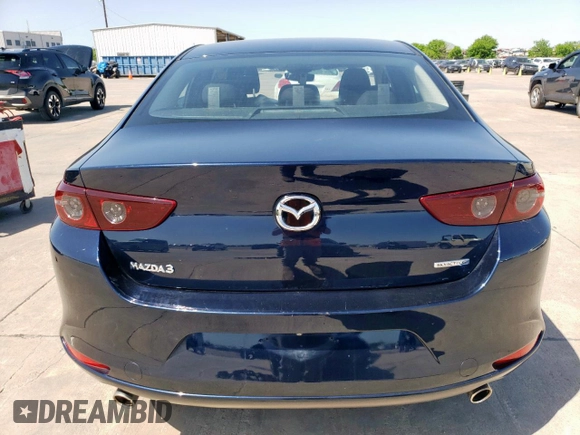 2021 Mazda 3 S with VIN JM1BPAAL4M1321140, listed as a Copart auction lot 52507325 with 53,514 mi miles and Salvage Title. Bid and sale history available at DreamBid. Image 6.