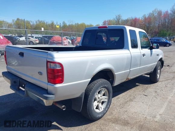 2004 Ford Ranger XL Fleet with VIN 1FTZR15E44TA15645, listed as a IAAI auction lot 42144282 with 252,612 mi miles. Bid and sale history available at carsss.com. Image 4.