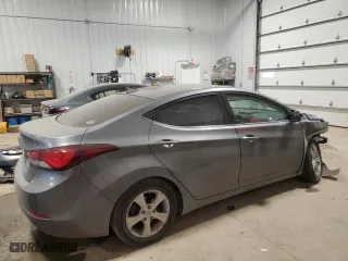 2016 Hyundai Elantra Value Edition with VIN KMHDH4AE4GU591847, listed as a Copart auction lot 87501105 with 72,508 mi miles and Salvage Title. Bid and sale history available at carsss.com. Image 3.