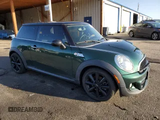 2013 MINI Hardtop S with VIN WMWSV3C59DT475621, listed as a Copart auction lot 62295405 with 108,782 mi miles and Salvage title. Bid and sale history available at DreamBid. Image 4.
