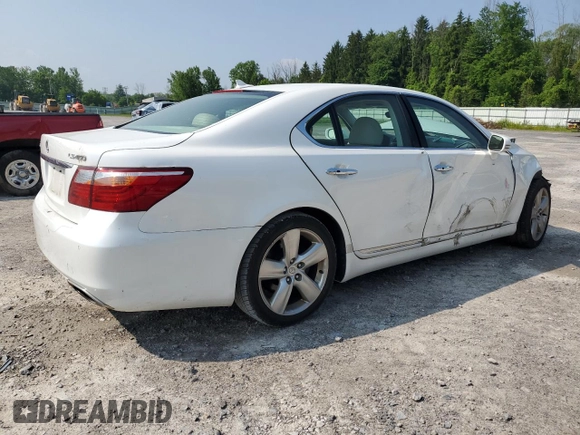 2010 Lexus LS 460 z VIN JTHBL5EF0A5097424, wystawiony jako Copart lot #59780325 z przebiegiem Nie podano mil oraz Szkoda całkowita • Salvage title. Historia ofert i sprzedaży dostępna na DreamBid. Obrazek 3.