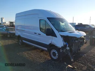 2023 Ford Transit Cargo with VIN 1FTBR1X89PKA25302, listed as a IAAI auction lot 41025184 with 74,960 mi miles and . Bid and sale history available at DreamBid. Image 1.