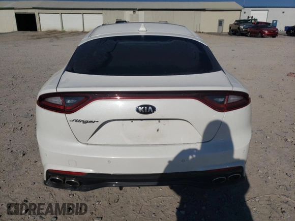 2018 Kia Stinger Premium with VIN KNAE25LA9J6014489, listed as a Copart auction lot 41437855 with 46,091 mi miles and Salvage Title. Bid and sale history available at DreamBid. Image 6.