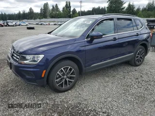 2021 Volkswagen Tiguan SE with VIN 3VV2B7AX2MM153166, listed as a Copart auction lot 59821855 with 39,027 mi miles and Salvage title. Bid and sale history available at DreamBid. Image 1.