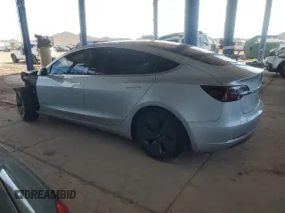 2018 Tesla Model 3 Long Range Battery with VIN 5YJ3E1EA2JF016631, listed as a Copart auction lot 55527095 with 129,547 mi miles and Salvage Title. Bid and sale history available at DreamBid. Image 2.