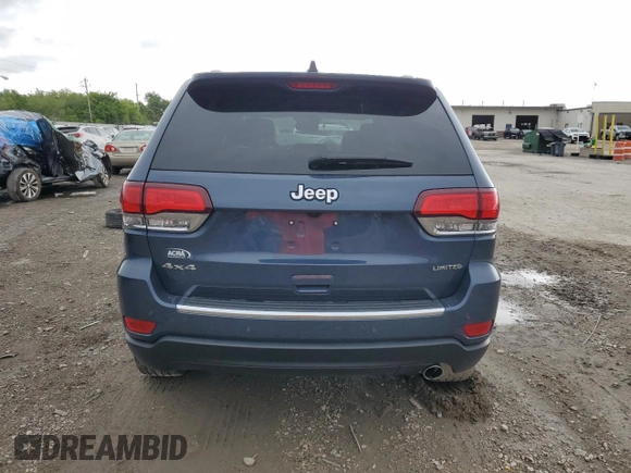 2021 Jeep Grand Cherokee Limited with VIN 1C4RJFBGXMC824531, listed as a Copart auction lot 57774215 with 57,625 mi miles and Salvage title. Bid and sale history available at DreamBid. Image 6.