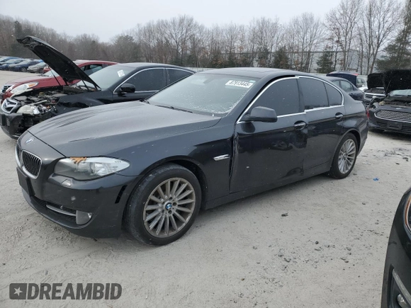 2013 BMW 5 Series 535i xDrive with VIN WBAFU7C56DDU74660, listed as a Copart auction lot 87913445 with 154,244 mi miles and Clean Title. Bid and sale history available at carsss.com. Image 1.