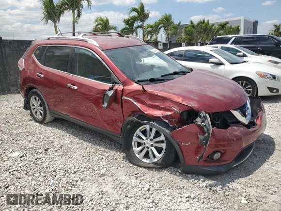 2015 Nissan Rogue SV with VIN KNMAT2MT6FP551058, listed as a Copart auction lot 52911975 with Not Provided miles and Salvage Title. Bid and sale history available at carsss.com. Image 4.