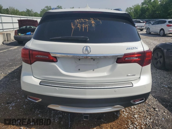 2016 Acura MDX Advance z VIN 5FRYD4H9XGB051324, wystawiony jako Copart lot #57106505 z przebiegiem 111 202 mil mil oraz Szkoda całkowita • Salvage title. Historia ofert i sprzedaży dostępna na DreamBid. Obrazek 6.