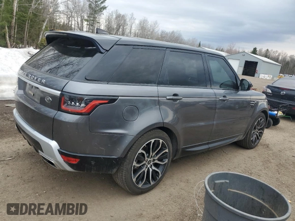 2019 Land Rover Range Rover Sport HSE with VIN SALWR2RK9KA862784, listed as a Copart auction lot 53228535 with 76,282 mi miles and Salvage title. Bid and sale history available at DreamBid. Image 3.