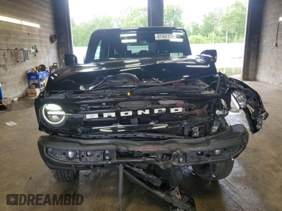 2023 Ford Bronco with VIN 1FMEE5DP3PLB48496, listed as a Copart auction lot 62566355 with 48,307 mi miles and Salvage title. Bid and sale history available at DreamBid. Image 5.