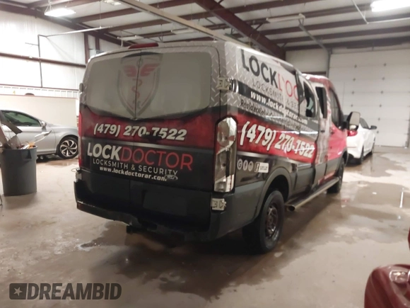 2015 Ford Transit Cargo with VIN 1FTNR1ZM3FKA77580, listed as a IAAI auction lot 41298569 with 187,683 mi miles and . Bid and sale history available at DreamBid. Image 4.