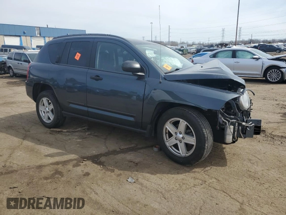 2008 Jeep Compass Sport with VIN 1J8FT47W98D732241, listed as a Copart auction lot 50194295 with Not Provided miles and Salvage Title. Bid and sale history available at carsss.com. Image 4.