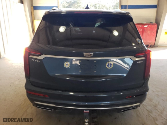 2020 Cadillac XT6 FWD Premium Luxury with VIN 1GYKPCRS0LZ207041, listed as a Copart auction lot 74805654 with 0 mi miles and Salvage Title. Bid and sale history available at carsss.com. Image 6.