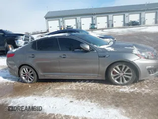 2015 Kia Optima SX Turbo with VIN 5XXGR4A63FG449274, listed as a IAAI auction lot 41600422 with 158,133 mi miles. Bid and sale history available at carsss.com. Image 13.