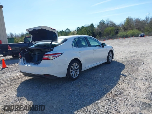 2020 Toyota Camry LE with VIN 4T1C11AK9LU315906, listed as a IAAI auction lot 41809360 with 97,401 mi miles. Bid and sale history available at carsss.com. Image 4.