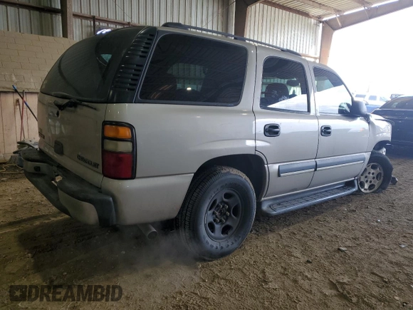 2004 Chevrolet Tahoe LS with VIN 1GNEC13V14R202915, listed as a Copart auction lot 42596615 with 207,865 mi miles and Salvage title. Bid and sale history available at DreamBid. Image 3.