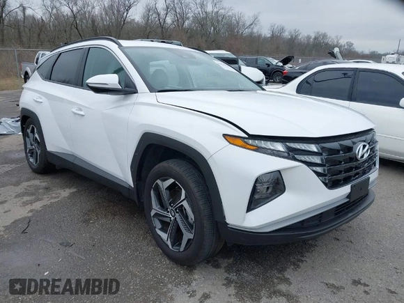 2023 Hyundai Tucson SEL with VIN 5NMJF3AE8PH293249, listed as a IAAI auction lot 41539882 with 10,160 mi miles. Bid and sale history available at carsss.com. Image 1.